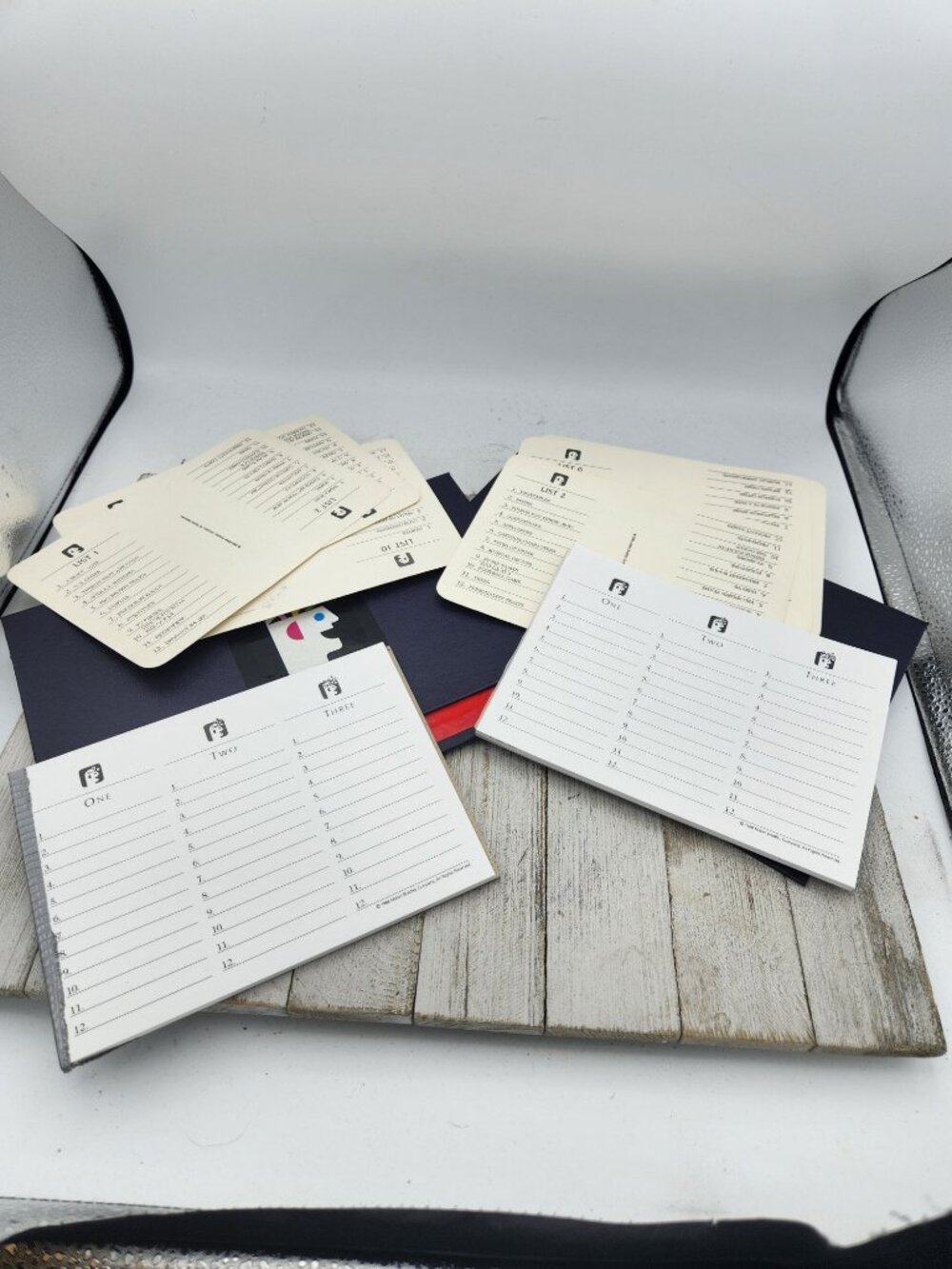 Vintage 1988 Scattergories Game Replacement Boards papers lists set of 2